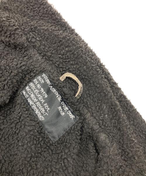 stussy（ステューシー）stussy (ステューシー) 00'sボアチェックジャケット ブラウン×ブラック サイズ:Mの古着・服飾アイテム