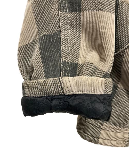 stussy（ステューシー）stussy (ステューシー) 00'sボアチェックジャケット ブラウン×ブラック サイズ:Mの古着・服飾アイテム