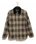stussy（ステューシー）の古着「00'sボアチェックジャケット」｜ブラウン×ブラック