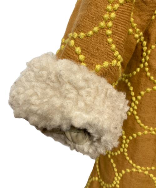 mina perhonen（ミナ ペルホネン）mina perhonen (ミナ ペルホネン) タンバリンコート ベージュ サイズ:110CMの古着・服飾アイテム