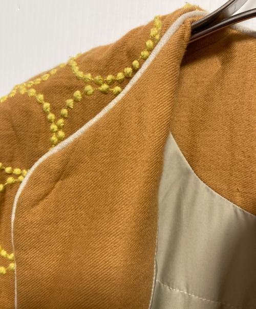 mina perhonen（ミナ ペルホネン）mina perhonen (ミナ ペルホネン) タンバリンコート ベージュ サイズ:110CMの古着・服飾アイテム