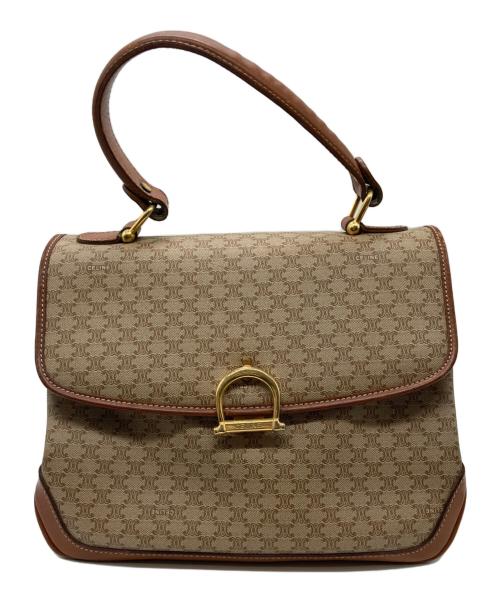 CELINE（セリーヌ）CELINE (セリーヌ) マカダムハンドバッグ ベージュの古着・服飾アイテム