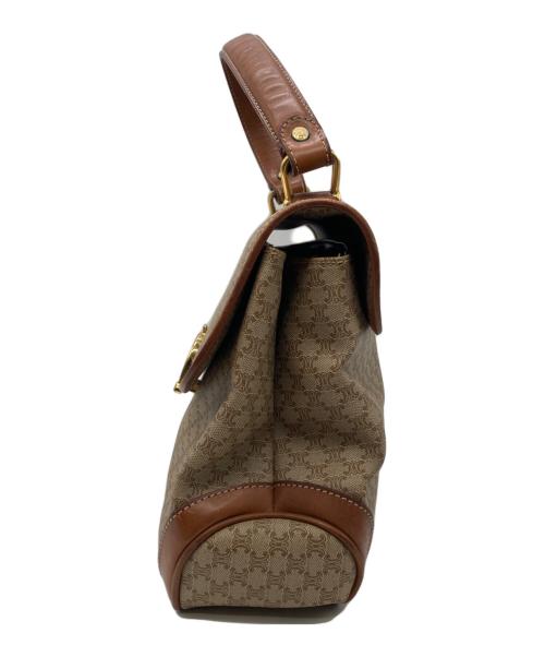 CELINE（セリーヌ）CELINE (セリーヌ) マカダムハンドバッグ ベージュの古着・服飾アイテム