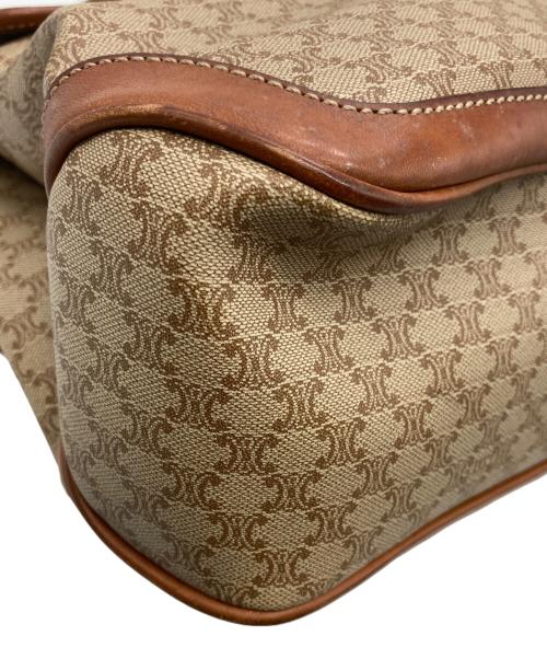 CELINE（セリーヌ）CELINE (セリーヌ) マカダムハンドバッグ ベージュの古着・服飾アイテム