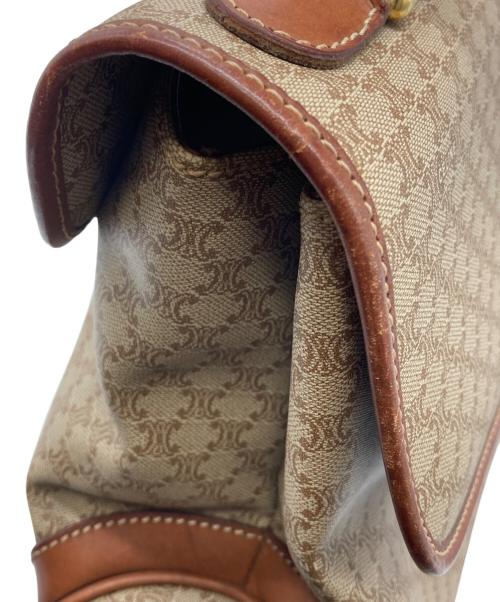 CELINE（セリーヌ）CELINE (セリーヌ) マカダムハンドバッグ ベージュの古着・服飾アイテム