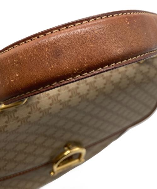 CELINE（セリーヌ）CELINE (セリーヌ) マカダムハンドバッグ ベージュの古着・服飾アイテム