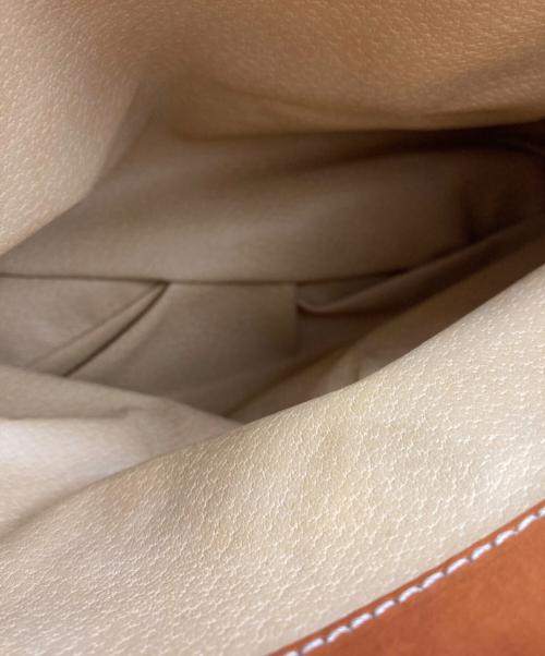 CELINE（セリーヌ）CELINE (セリーヌ) マカダムハンドバッグ ベージュの古着・服飾アイテム