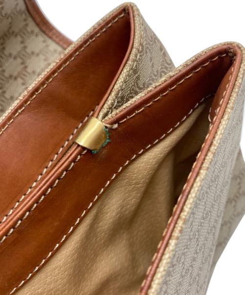 CELINE（セリーヌ）CELINE (セリーヌ) マカダムハンドバッグ ベージュの古着・服飾アイテム