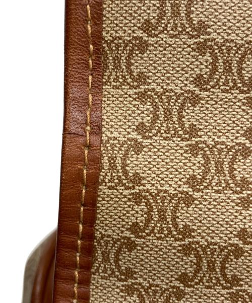 CELINE（セリーヌ）CELINE (セリーヌ) マカダムハンドバッグ ベージュの古着・服飾アイテム