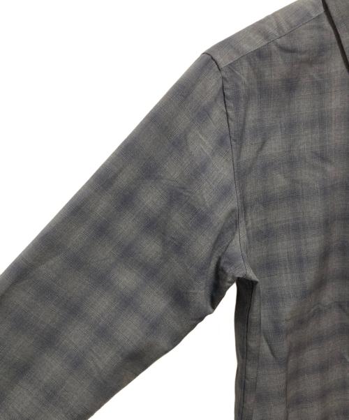 theory（セオリー）theory (セオリー) Wool Shirt Check Irving Shirt グレー サイズ:Sの古着・服飾アイテム