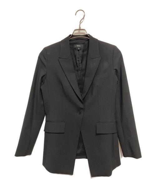 theory（セオリー）theory (セオリー) Traceable Wool Etiennette Blazer ブラック サイズ:2の古着・服飾アイテム
