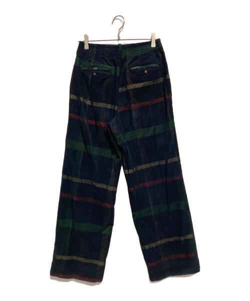 Pal'las Palace（パラスパレス）PAL'LAS PALACE (パラスパレス) タータンチェックコーデュロイパンツ グリーン サイズ:3の古着・服飾アイテム