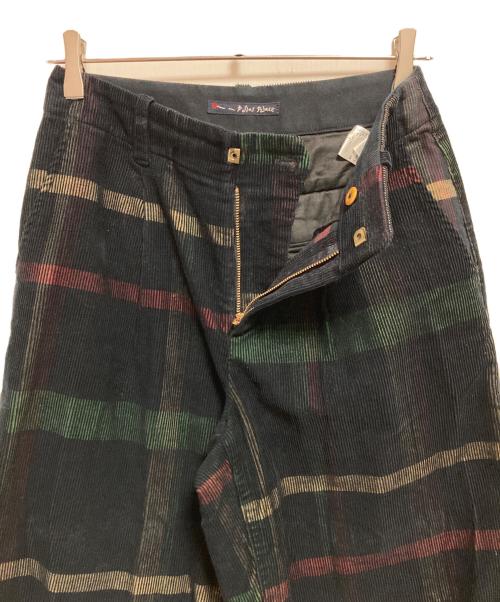 Pal'las Palace（パラスパレス）PAL'LAS PALACE (パラスパレス) タータンチェックコーデュロイパンツ グリーン サイズ:3の古着・服飾アイテム