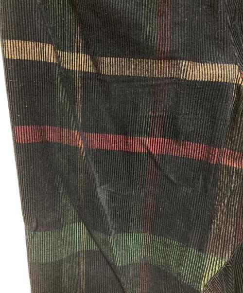Pal'las Palace（パラスパレス）PAL'LAS PALACE (パラスパレス) タータンチェックコーデュロイパンツ グリーン サイズ:3の古着・服飾アイテム