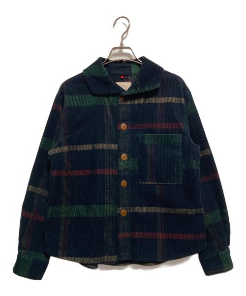 Pal'las Palace（パラスパレス）PAL'LAS PALACE (パラスパレス) タータンチェックコーデュロイシャツ グリーン サイズ:3の古着・服飾アイテム