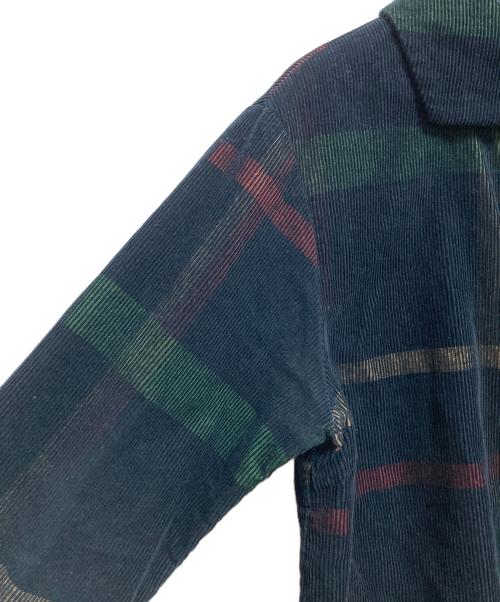 Pal'las Palace（パラスパレス）PAL'LAS PALACE (パラスパレス) タータンチェックコーデュロイシャツ グリーン サイズ:3の古着・服飾アイテム