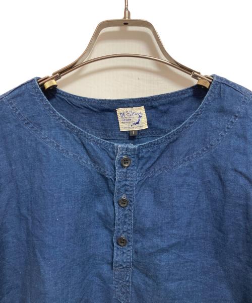 orSlow（オアスロウ）orSlow (オアスロウ) インディゴリネンプルオーバーシャツ インディゴ サイズ:1の古着・服飾アイテム