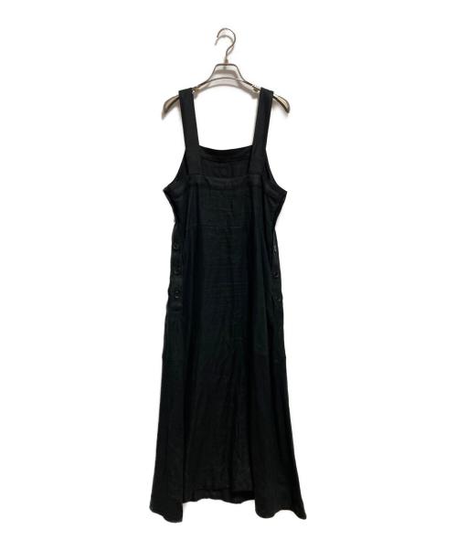 SINME（シンメ）SINME (シンメ) ジャンパースカート ブラック サイズ:Mの古着・服飾アイテム