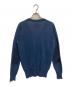 Maison Margiela (メゾンマルジェラ) エルボーパッチ付ニットカーディガン ブルー サイズ:S：13000円