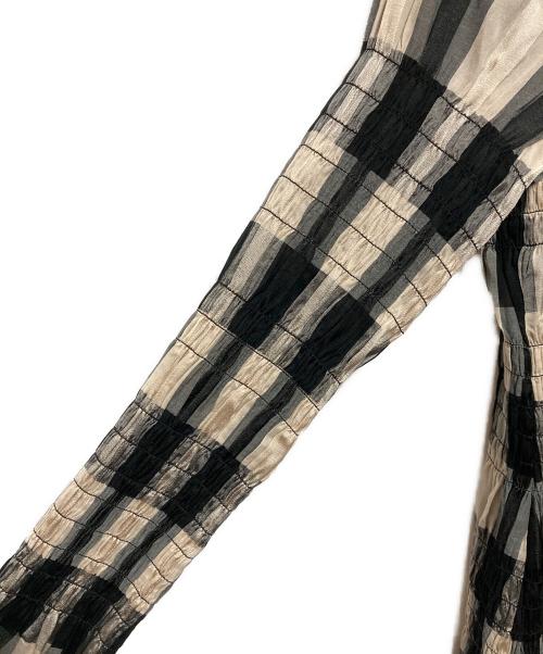 CLANE（クラネ）CLANE (クラネ) SHIRRING LONG ONEPIECE ベージュ サイズ:2の古着・服飾アイテム