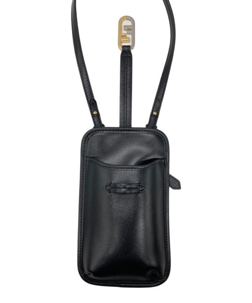 FENDI（フェンディ）FENDI (フェンディ) フォンポーチ/スマホショルダー/ショルダーポーチ ブラックの古着・服飾アイテム