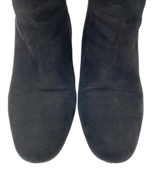 PRADA（プラダ）PRADA (プラダ) スウェードロングブーツ ブラック サイズ:36の古着・服飾アイテム