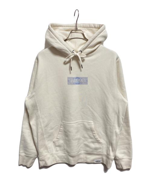 SAMPLES（サンプルズ）samples (サンプルズ) ボックスロゴ プルオーバーパーカー ベージュ サイズ:Mの古着・服飾アイテム