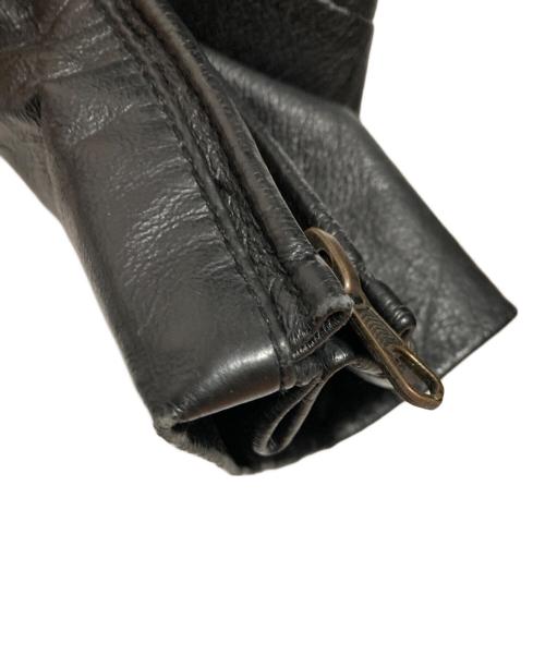 goa（ゴア）goa (ゴア) Deformed Gimmick Leather Double Riders Jacket ブラック サイズ:1の古着・服飾アイテム