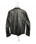 goa (ゴア) Deformed Gimmick Leather Double Riders Jacket ブラック サイズ:1：15000円