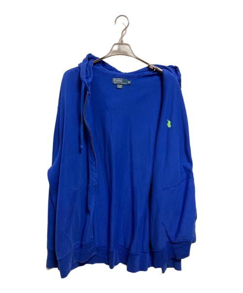 POLO RALPH LAUREN（ポロ・ラルフローレン）POLO RALPH LAUREN (ポロ・ラルフローレン) ジップパーカー ブルー サイズ:2XBの古着・服飾アイテム