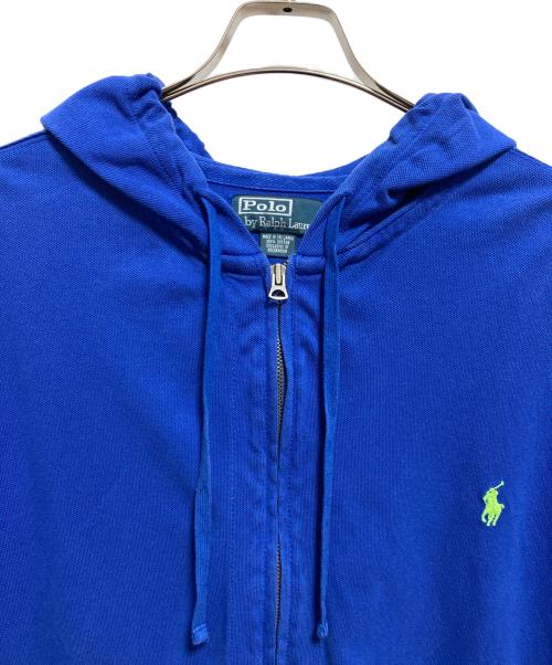 POLO RALPH LAUREN（ポロ・ラルフローレン）POLO RALPH LAUREN (ポロ・ラルフローレン) ジップパーカー ブルー サイズ:2XBの古着・服飾アイテム