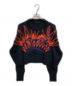 DIESELディーゼル）の古着「総柄ニット」｜ブラック