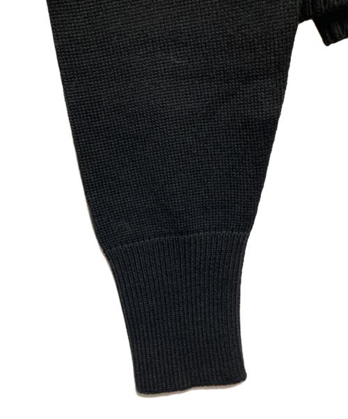 DIESEL（ディーゼル）DIESEL (ディーゼル) 総柄ニット ブラック サイズ:L 未使用品の古着・服飾アイテム