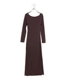 determ;（デターム）の古着「Collagen Twisted Back ワンピース」｜ブラウン