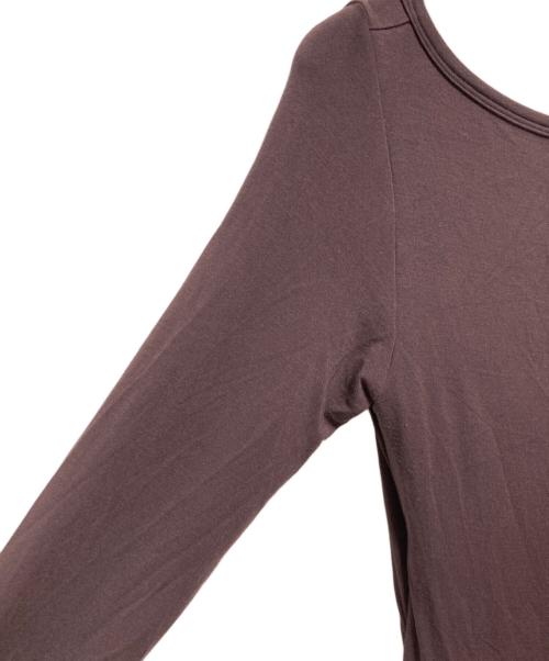 determ;（デターム）determ; (デターム) Collagen Twisted Back ワンピース ブラウンの古着・服飾アイテム