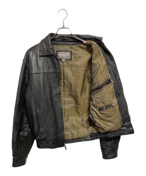 wilsons leather（ウィルソンズレザー）wilsons leather (ウィルソンズレザー) レザージャケット ブラック サイズ:Sの古着・服飾アイテム