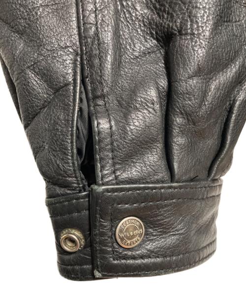 wilsons leather（ウィルソンズレザー）wilsons leather (ウィルソンズレザー) レザージャケット ブラック サイズ:Sの古着・服飾アイテム