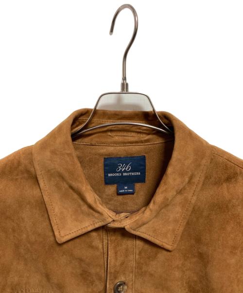 346 BROOKS BROTHERS（346 ブルックスブラザーズ）346 BROOKS BROTHERS (346 ブルックスブラザーズ) スウェードジャケット ベージュ サイズ:Mの古着・服飾アイテム