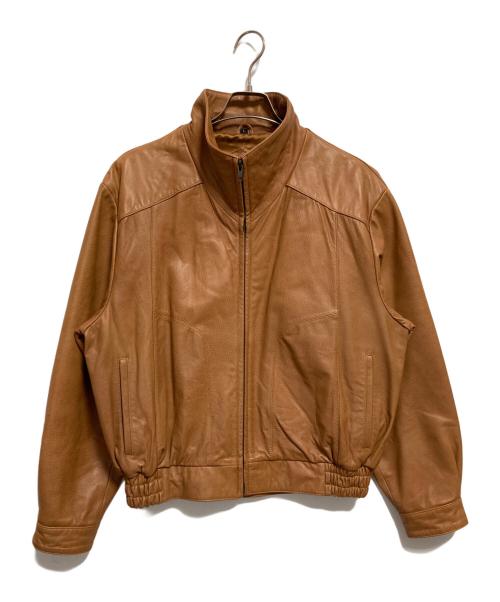 Wind Armor（ウィンドアーマー）Wind Armor (ウィンドアーマー) レザージャケット ベージュ サイズ:Lの古着・服飾アイテム