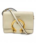 JIMMY CHOOジミーチュウ）の古着「マデリンショルダーバッグ」｜ベージュ