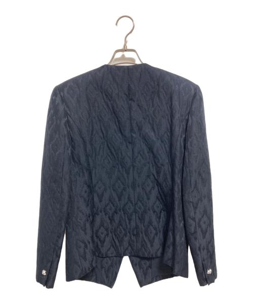 PIERRE BALMAIN（ピエール バルマン）PIERRE BALMAIN (ピエール バルマン) パワーショルダースカートスーツ ネイビー サイズ:9の古着・服飾アイテム