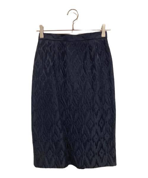 PIERRE BALMAIN（ピエール バルマン）PIERRE BALMAIN (ピエール バルマン) パワーショルダースカートスーツ ネイビー サイズ:9の古着・服飾アイテム