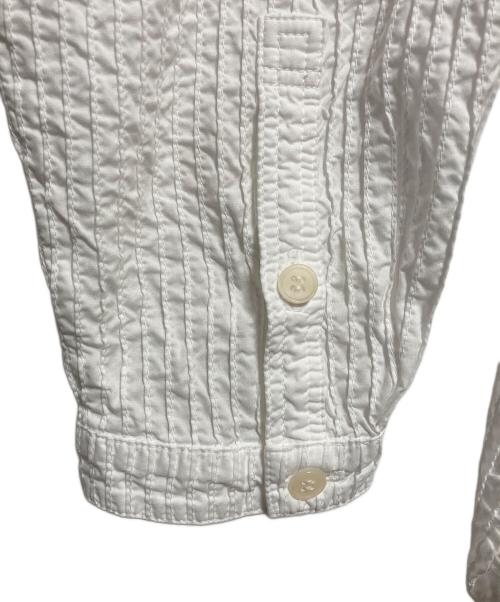 YACCO MARICARD（ヤッコマリカルド）YACCO MARICARD (ヤッコマリカルド) ピンタックシャツ ホワイト サイズ:2の古着・服飾アイテム