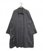 YACCO MARICARDヤッコマリカルド）の古着「ピンタックシャツコート」｜グレー