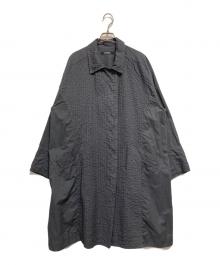 YACCO MARICARD（ヤッコマリカルド）の古着「ピンタックシャツコート」｜グレー