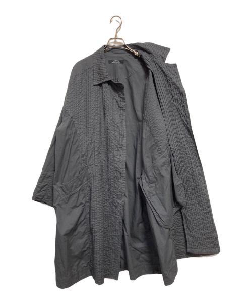 YACCO MARICARD（ヤッコマリカルド）YACCO MARICARD (ヤッコマリカルド) ピンタックシャツコート グレー サイズ:2の古着・服飾アイテム