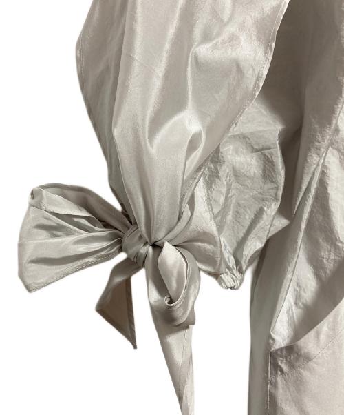 4298 SHIZUKA KOMURO（ヨンニキュウハチ シズカコムロ）4298 SHIZUKA KOMURO (ヨンニキュウハチ シズカコムロ) シアージップコート グレー サイズ:40の古着・服飾アイテム