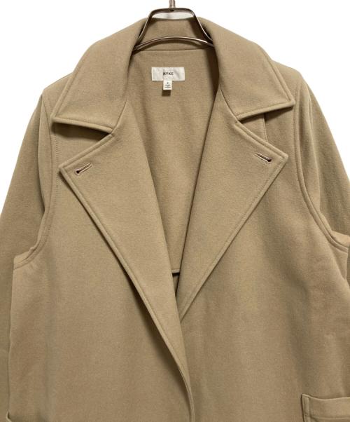 HYKE（ハイク）HYKE (ハイク) ウールコート ベージュ サイズ:1の古着・服飾アイテム
