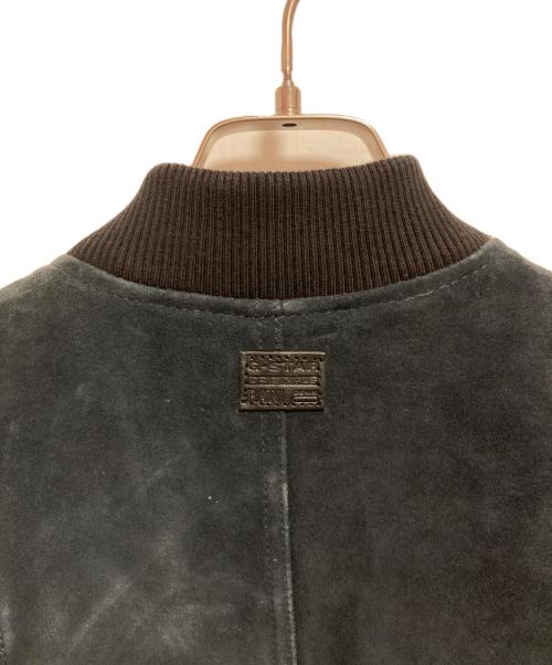 G-STAR RAW（ジースターロゥ）G-STAR RAW (ジースターロゥ) スウェードボンバージャケット ネイビー サイズ:Mの古着・服飾アイテム