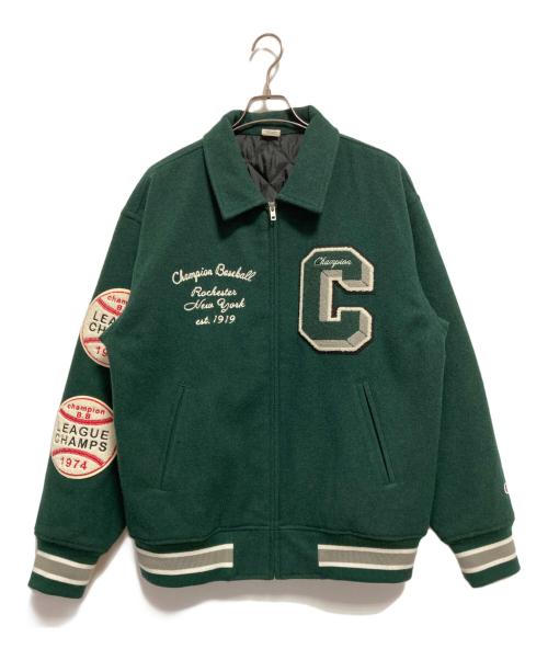 Champion（チャンピオン）Champion (チャンピオン) アワードジャケット グリーン サイズ:XLの古着・服飾アイテム